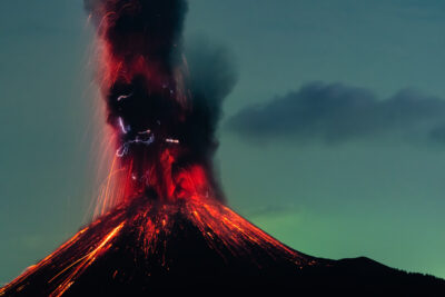 Krakatau 2018 a few weeks before the tsunami